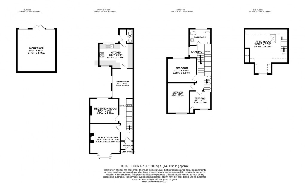 Floorplan for Glaston Road, Street