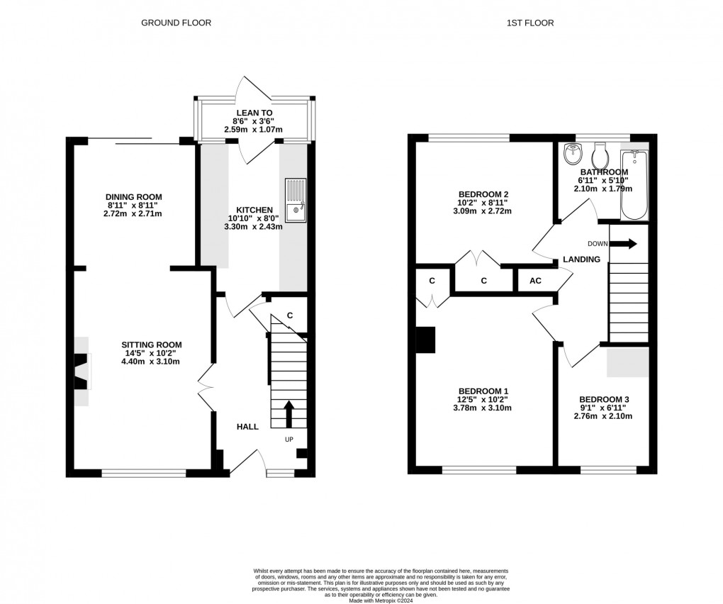 Floorplan for Chancellor Close, Walton