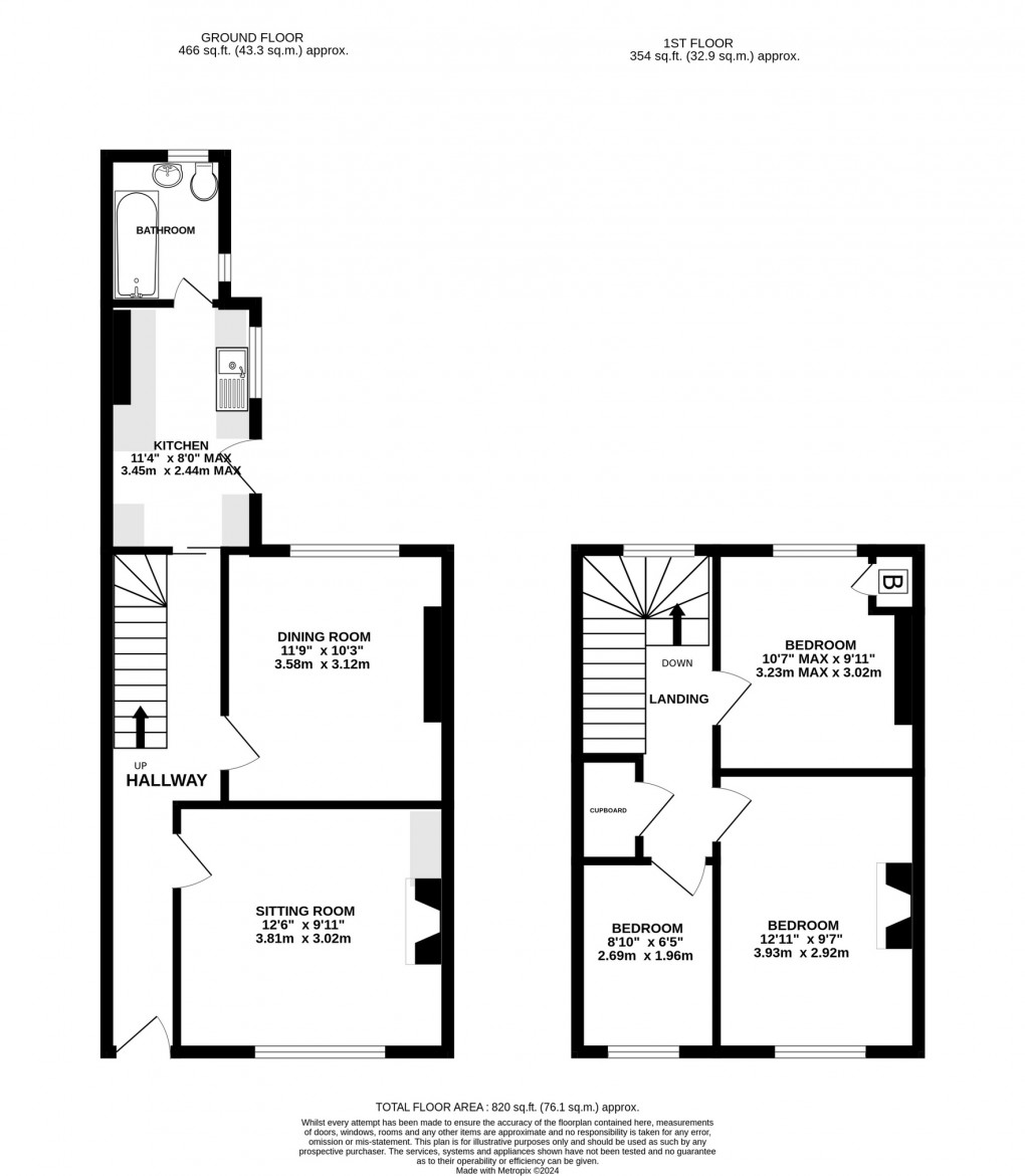 Floorplan for Grange Road, Street