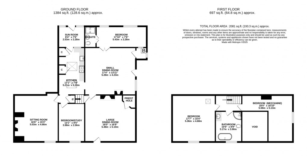 Floorplan for Taunton Road, Pedwell