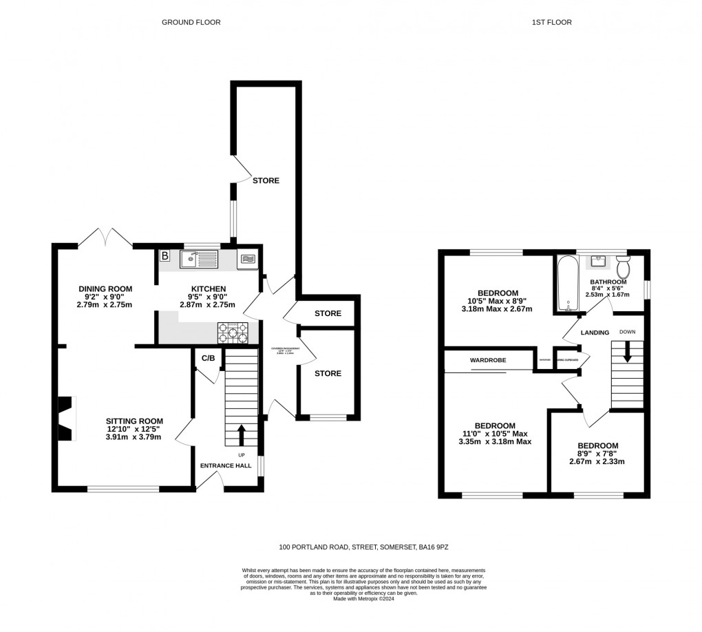 Floorplan for Portland Road, Street