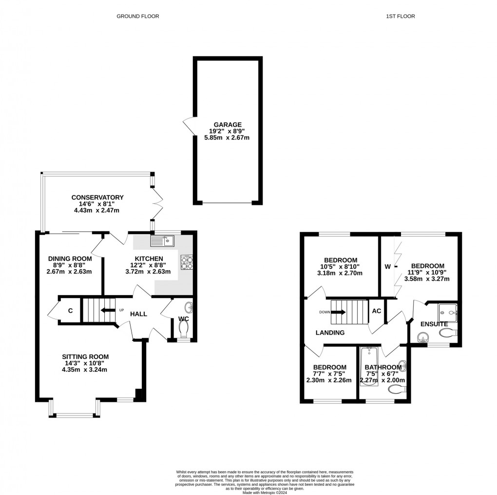 Floorplan for Smallmoor Chase, Walton