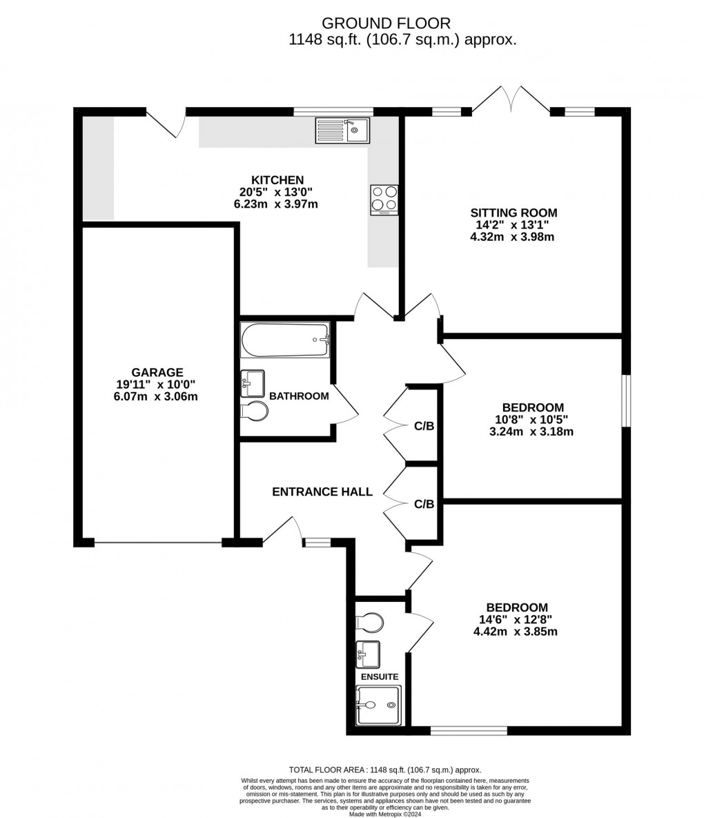 Floorplan for Station Road, Wanstrow