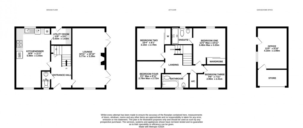 Floorplan for Shaws Orchard, Bawdrip