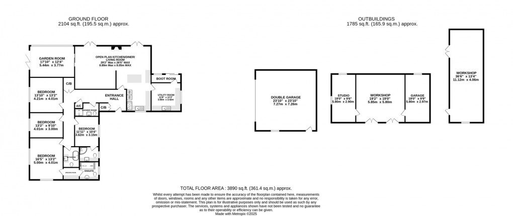 Floorplan for Weares Lane, Catcott