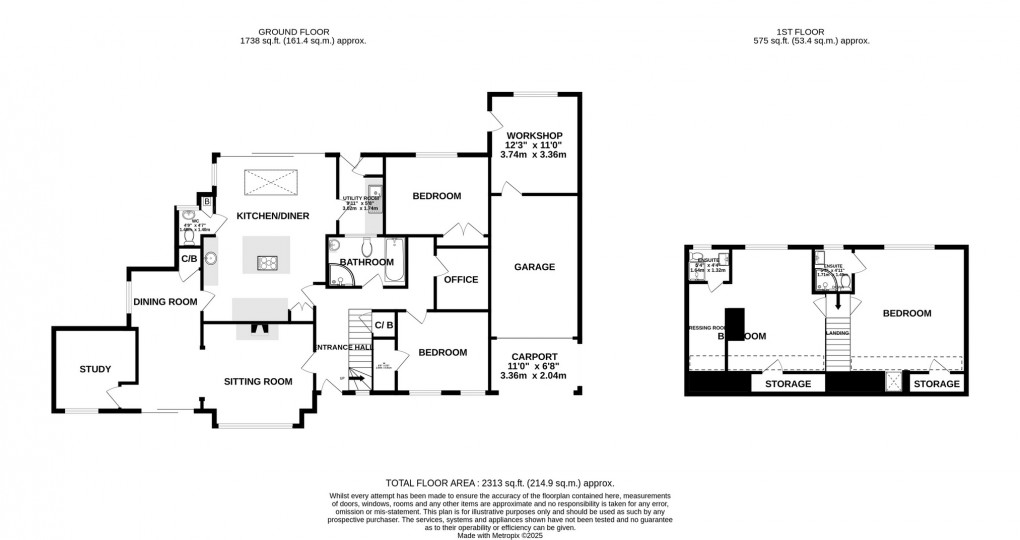 Floorplan for Chestnut Lane, Ashcott