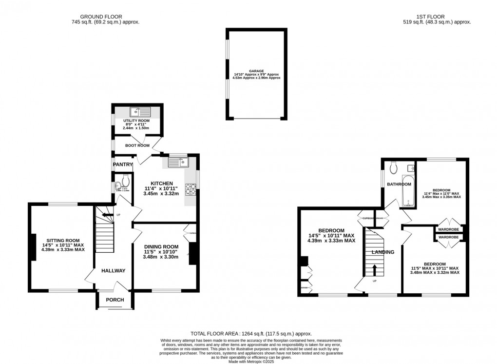 Floorplan for Somerton Road, Street, Somerset